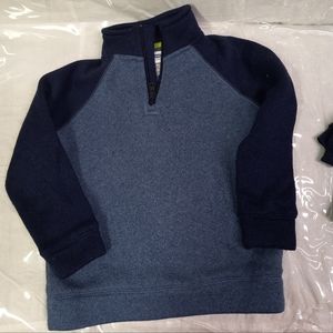Old Navy Toddler Shirt Pullover 1/2 Zipper Navy Blue Size 5/XS Unisex